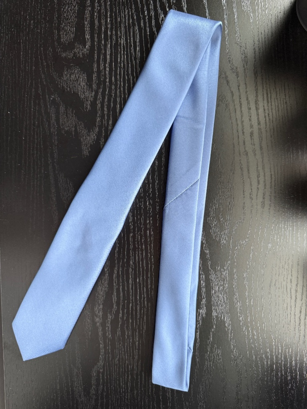 Solid Skinny Tie, Steel Blue NWT